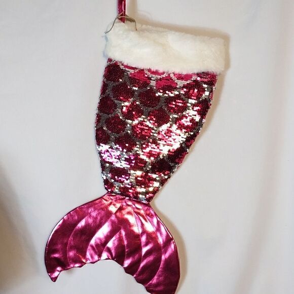 Flip Sequined "Mermaid" Christmas Stocking - Picture 6 of 6